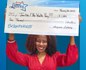 Arizona Lottery Winner Jamillah/The Wealth Party